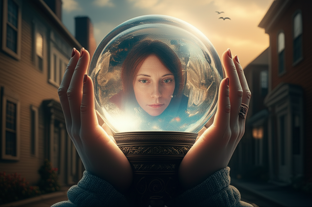 Crystal ball gazing Massachusetts with Madame Cleo